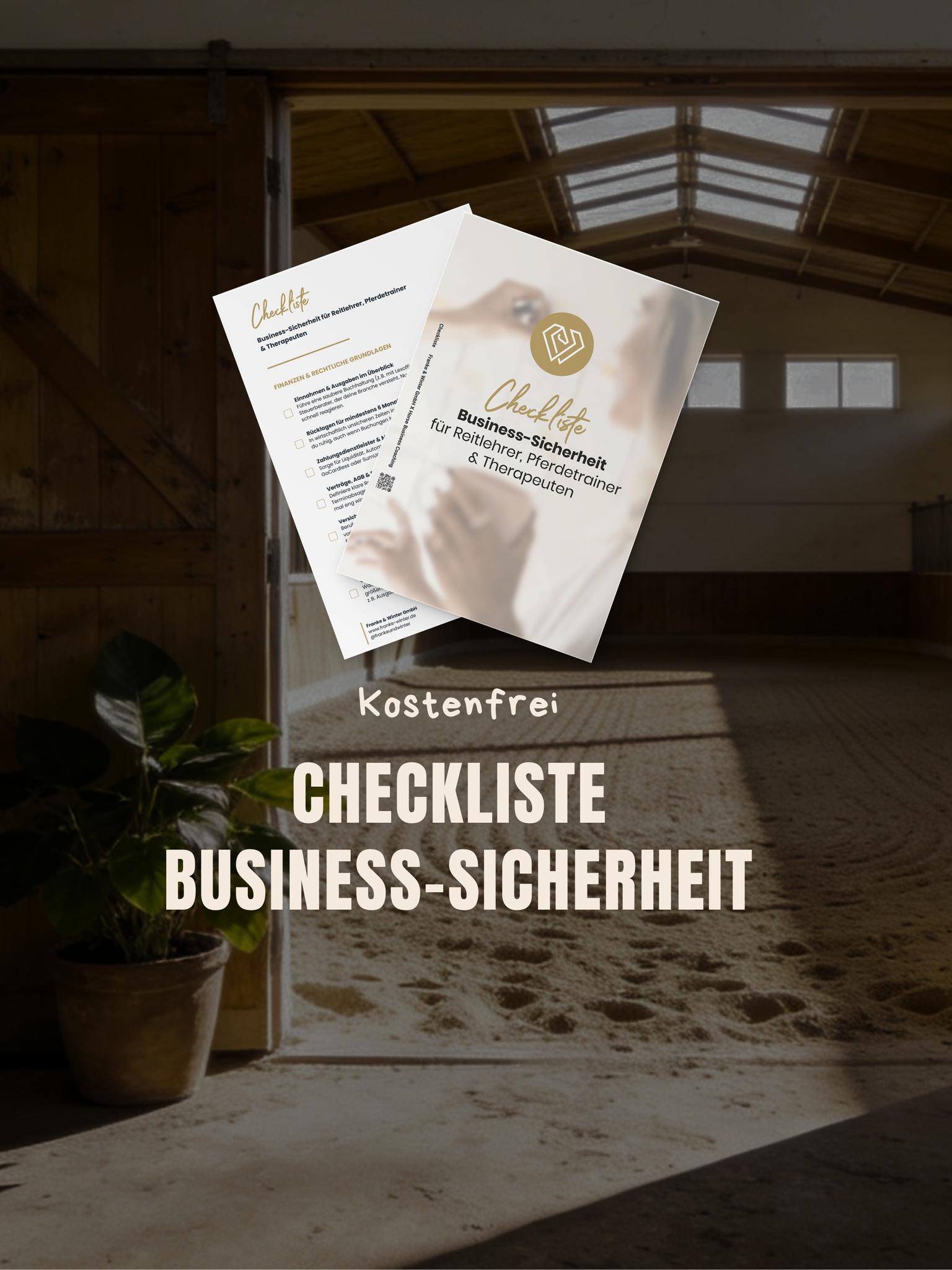 Kostenfreie Checkliste